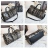 Bolsa de viagem elegante - grande capacidade - impressão de leopardo