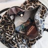 Bolsa de viagem elegante - grande capacidade - impressão de leopardo