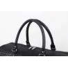 Fashionable travel bag - large capacity - leather - woven patternBags