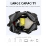 Fashionable travel / sport leather bag - with shoe compartment - large capacityBags