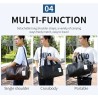 Fashionable travel / sport leather bag - with shoe compartment - large capacityBags