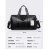 Fashionable travel / sport leather bag - with shoe compartment - large capacityBags