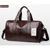 Fashionable travel / sport leather bag - with shoe compartment - large capacityBags
