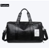 Fashionable travel / sport leather bag - with shoe compartment - large capacityBags