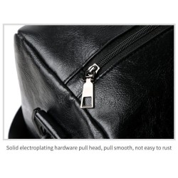 Fashionable travel / sport leather bag - with shoe compartment - large capacityBags