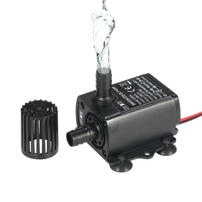 12V Mini bomba de água submersível sem escova - 280L/H