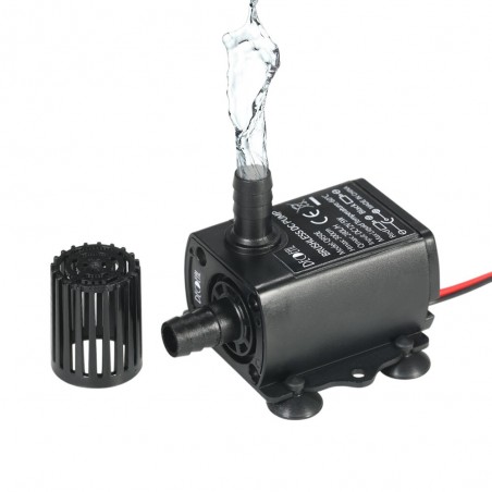 12V Mini bomba de água submersível sem escova - 280L/H