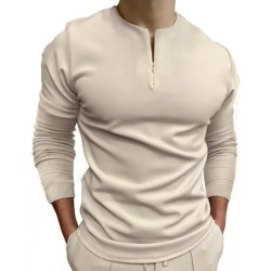 Polo clássico - camiseta manga longa - com zíper
