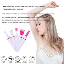 5 In 1 women's electric epilator - trimmer - hair removal - eyebrows - bikini - legs - armpitsHair trimmers