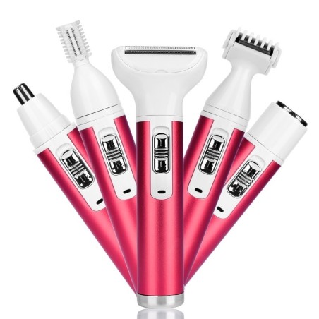 5 in 1 electric women epilator - nose trimmer - eyebrows - legs - armpits - bikiniShaving