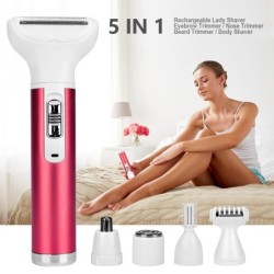 5 in 1 electric women epilator - nose trimmer - eyebrows - legs - armpits - bikiniShaving