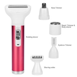 5 in 1 electric women epilator - nose trimmer - eyebrows - legs - armpits - bikiniShaving