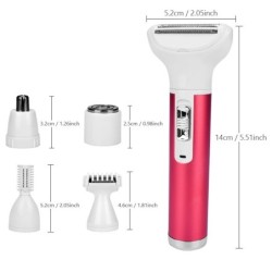 5 in 1 electric women epilator - nose trimmer - eyebrows - legs - armpits - bikiniShaving