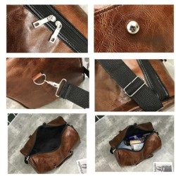 Bolsa de viagem / esporte na moda - couro - grande capacidade