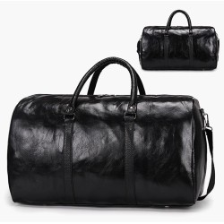 Bolsa de viagem / esporte na moda - couro - grande capacidade