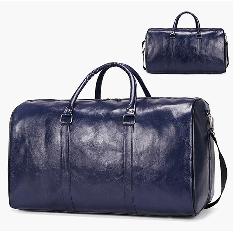 Bolsa de viagem / esporte na moda - couro - grande capacidade