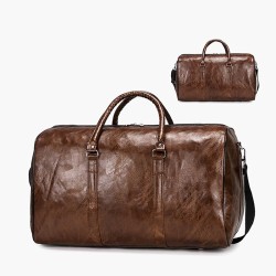Bolsa de viagem / esporte na moda - couro - grande capacidade