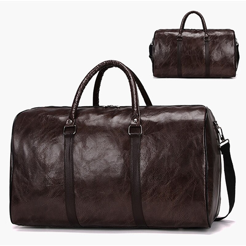 Bolsa de viagem / esporte na moda - couro - grande capacidade