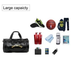 Stylish travel / sport shoulder bag - with shoe storage - large capacity - leatherBags
