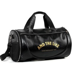 Bolsa de ombro elegante para viagem / esporte - com armazenamento de sapatos - grande capacidade - couro