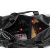 Stylish travel / sport shoulder bag - with shoe storage - large capacity - leatherBags