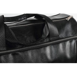 Stylish travel / sport shoulder bag - with shoe storage - large capacity - leatherBags