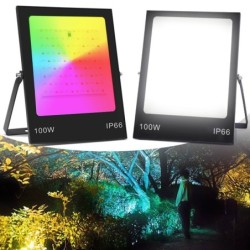 Holofote LED - luz de trabalho à prova d'água - RGB - AC220V - 30W - 50W - 100W - 200W