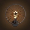 Retro wall light - metal lamp - industrial wheel designWall lights