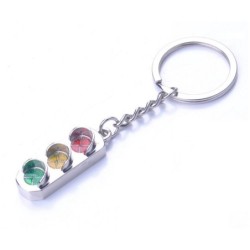 Chaveiro de metal criativo - design de semáforos