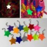 Porta-chaves refletor - segurança infantil - em forma de estrela - 10 peças