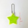 Porta-chaves refletor - segurança infantil - em forma de estrela - 10 peças