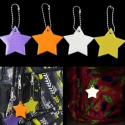 Chaveiro refletivo - em forma de estrela - segurança infantil - 5 peças