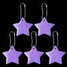 Chaveiro refletivo - em forma de estrela - segurança infantil - 5 peças