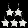 Chaveiro refletivo - em forma de estrela - segurança infantil - 5 peças