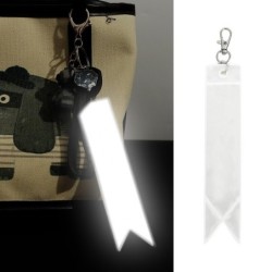 Reflective keychain - high-gloss - colorful stripKeyrings