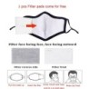 Máscaras faciais / bucais - reutilizáveis - antibacterianas - com filtro PM 2.5 - 4 peças