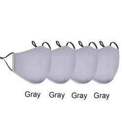 Máscaras faciais / bucais - reutilizáveis - antibacterianas - com filtro PM 2.5 - 4 peças