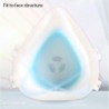 Máscara facial de silicone - filtro autoescorvante composto de 4 camadas - reutilizável - à prova de poeira - antibacteriano