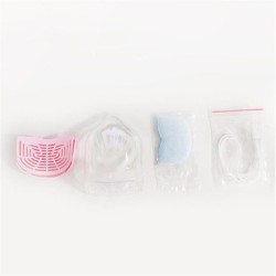 Máscara facial de silicone - filtro autoescorvante composto de 4 camadas - reutilizável - à prova de poeira - antibacteriano