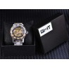 WINNER - luxurious watch - mechanical - luminous - with diamonds - transparent skeleton design - with boxWatches