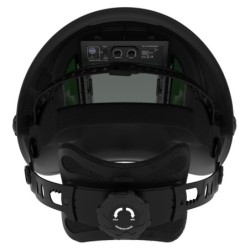 Capacete de soldagem com escurecimento automático - solar - bateria Li automática - cor verdadeira - 4 sensores