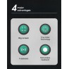 Capacete de soldagem com escurecimento automático - solar - bateria Li automática - cor verdadeira - 4 sensores