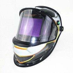 Capacete de soldagem com escurecimento automático - 3 filtros - DIN 4 - sensores ópticos ANSI CSA AS/NZS
