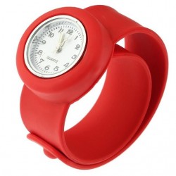 Relógio infantil de silicone - pulseira de encaixe