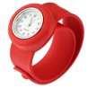 Relógio infantil de silicone - pulseira de encaixe