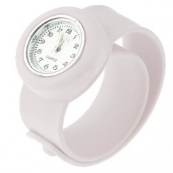 Relógio infantil de silicone - pulseira de encaixe