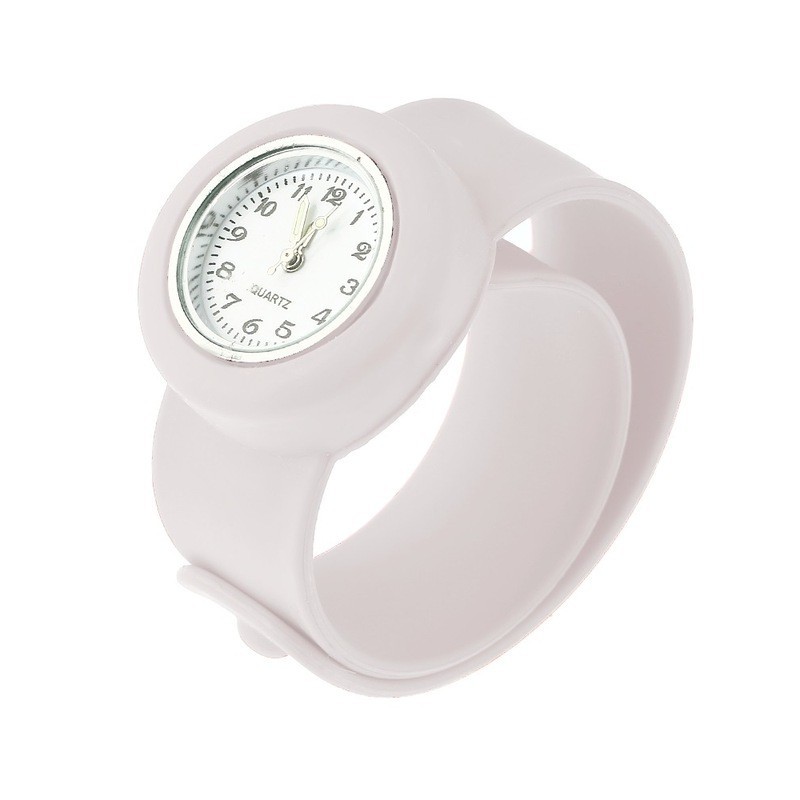 Relógio infantil de silicone - pulseira de encaixe