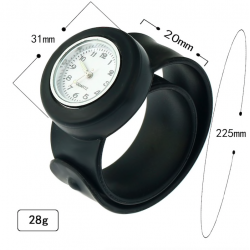 Relógio infantil de silicone - pulseira de encaixe