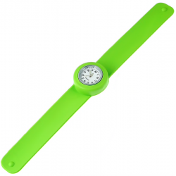 Relógio infantil de silicone - pulseira de encaixe