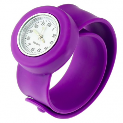 Relógio infantil de silicone - pulseira de encaixe
